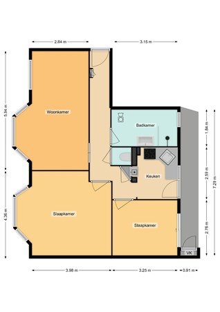 Floorplan - Allard Piersonlaan 187, 2522 MK Den Haag